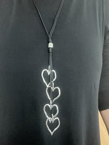 Four heart necklace
