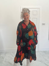 Load image into Gallery viewer, Bella blue spot pattern shirt dress
