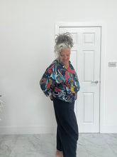 Load image into Gallery viewer, Navy Sweatshirt cocoon pant

