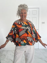 Load image into Gallery viewer, Bella Blue multi coloured top
