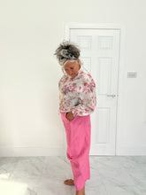 Load image into Gallery viewer, Pink denim baggy pants
