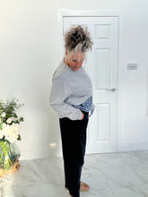 Load image into Gallery viewer, Navy cocoon sweat pants
