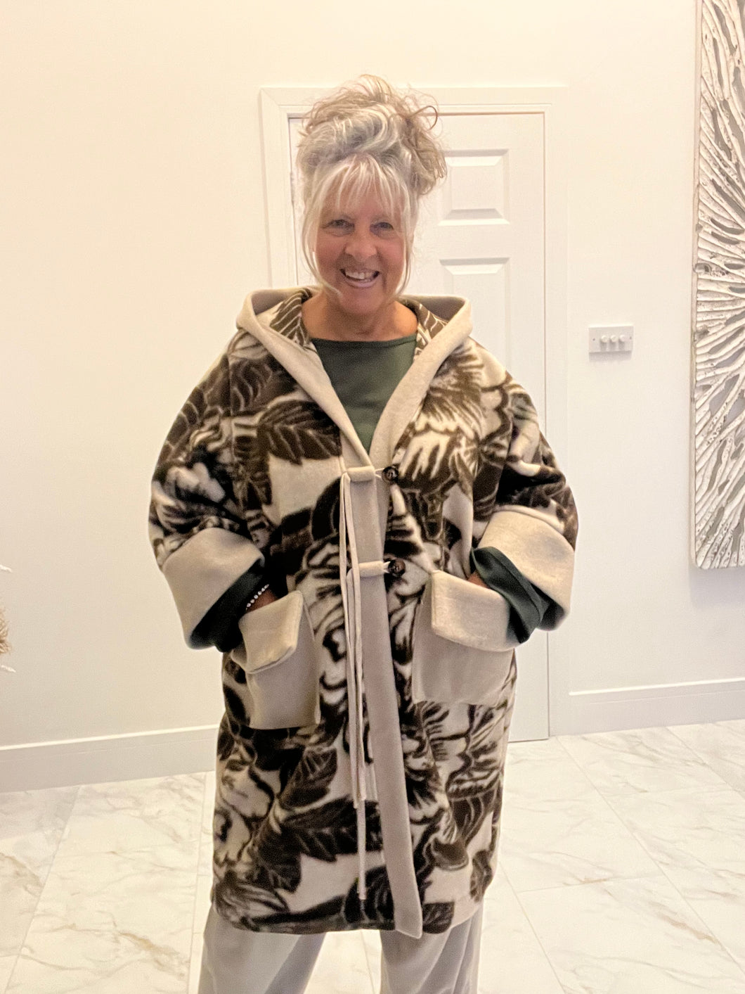 Wool mix duffel Coat