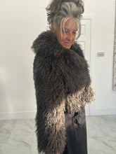 Load image into Gallery viewer, Slate grey shaggy jacket
