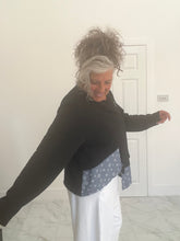 Load image into Gallery viewer, Sweatshirt &amp; denim zip jacket
