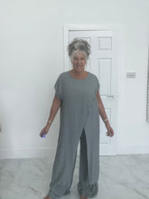 Load image into Gallery viewer, Grey cross top suit
