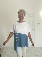Load image into Gallery viewer, ID range t-shirt /denim top
