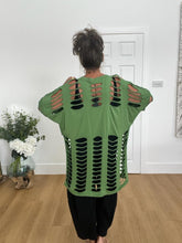 Load image into Gallery viewer, Green holey dress / top
