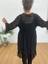 Load image into Gallery viewer, Black broderie anglaise dress/top
