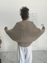 Load image into Gallery viewer, Chunky cable knit top with tie front
